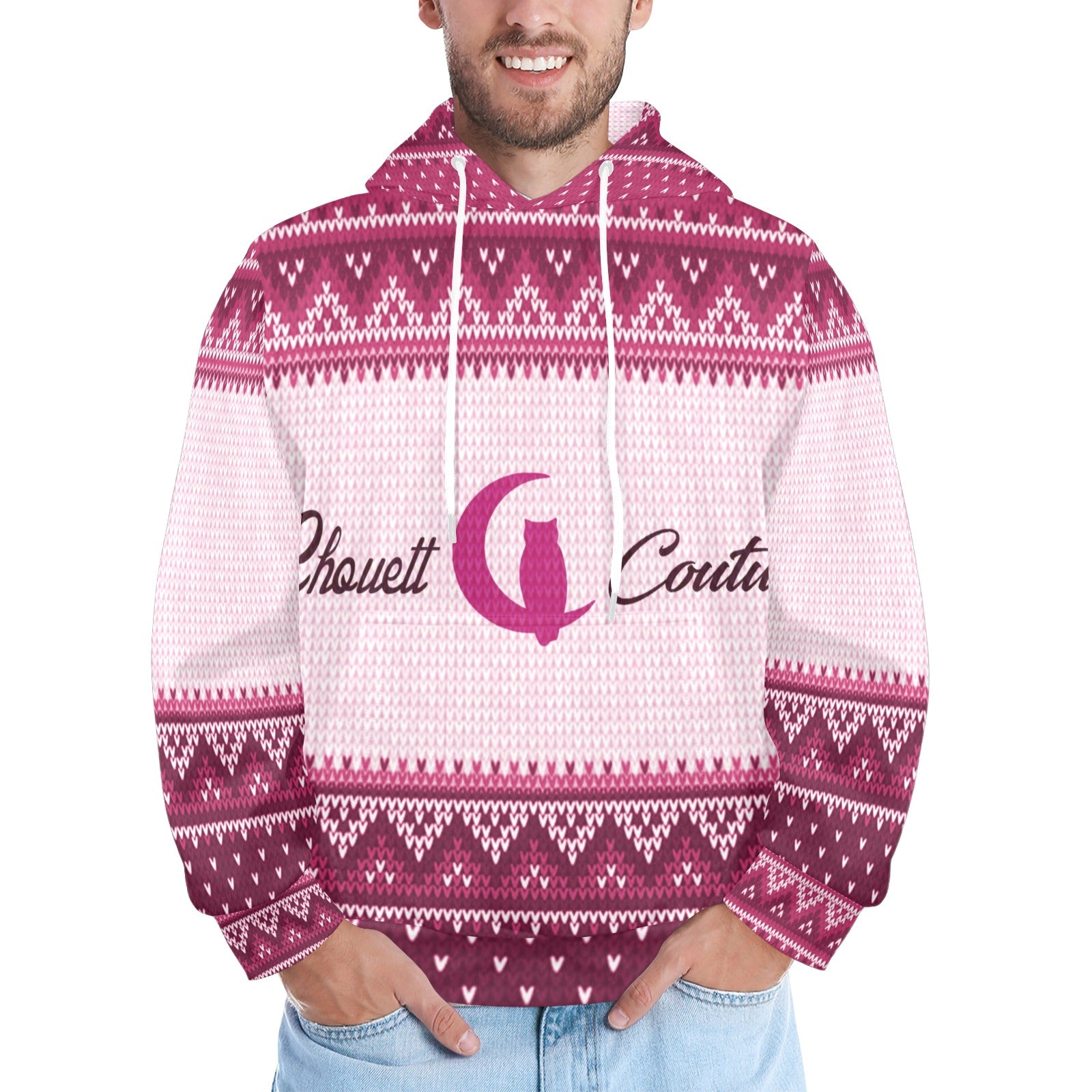 LCC KNITTED Men's All Over Print Hoodie