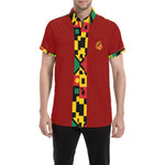 KENTE BUTAN Men's All Over Print Short Sleeve Shirt