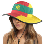 CAMEROUN FLAG Wide Brim Bucket Hat
