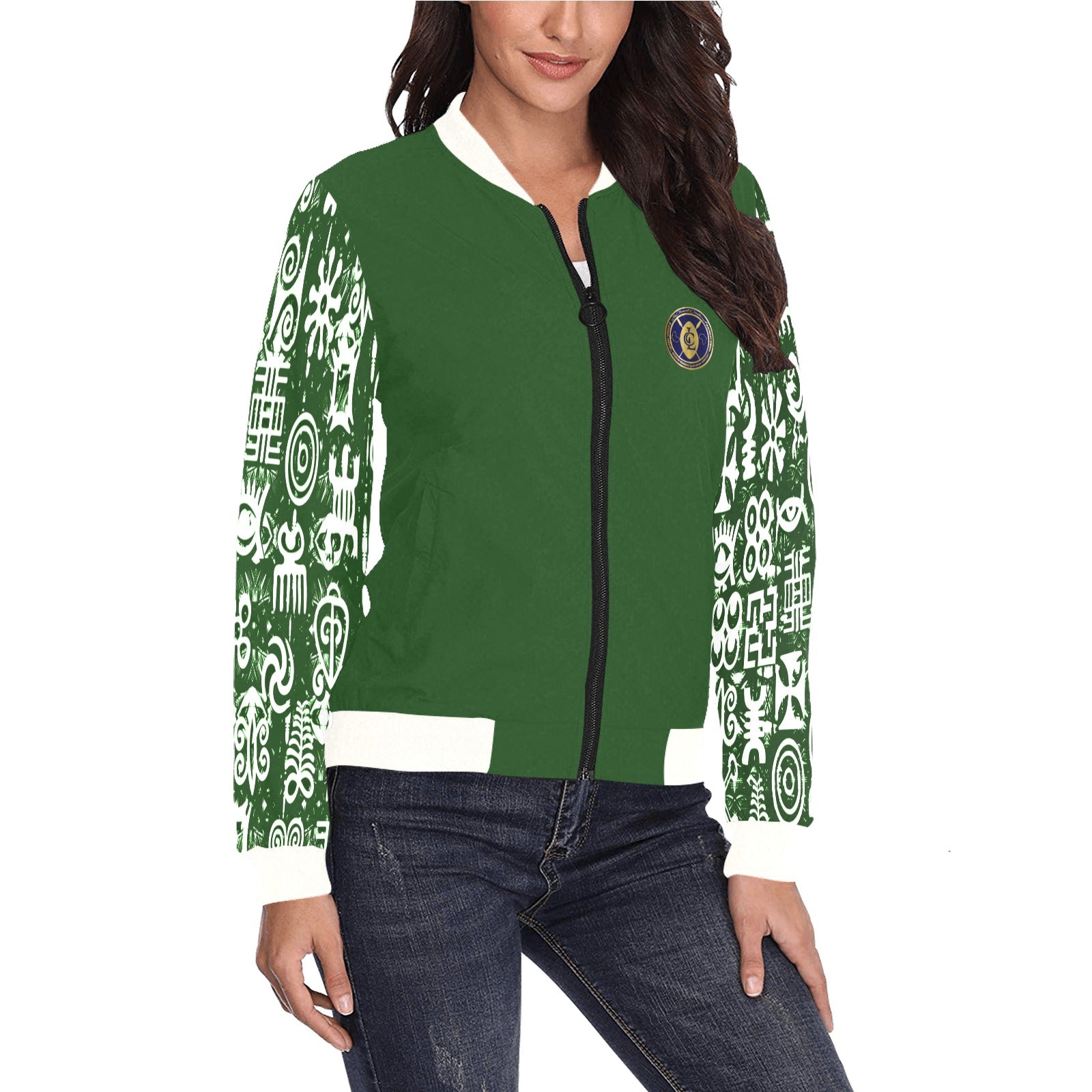 ADINKRA MX Bomber Jacket for Women