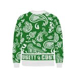 BANDANA PAISLEY Men's Rib Cuff Crew Neck Sweatshirt