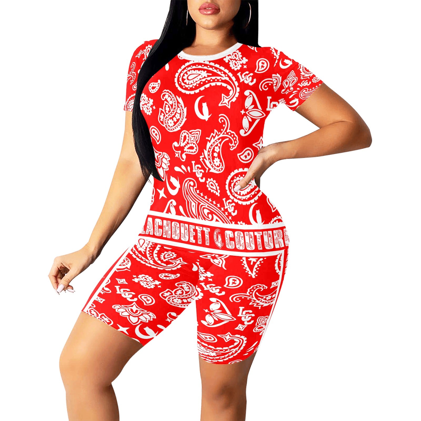 BANDANA PAISLEY Women's Short Yoga Set