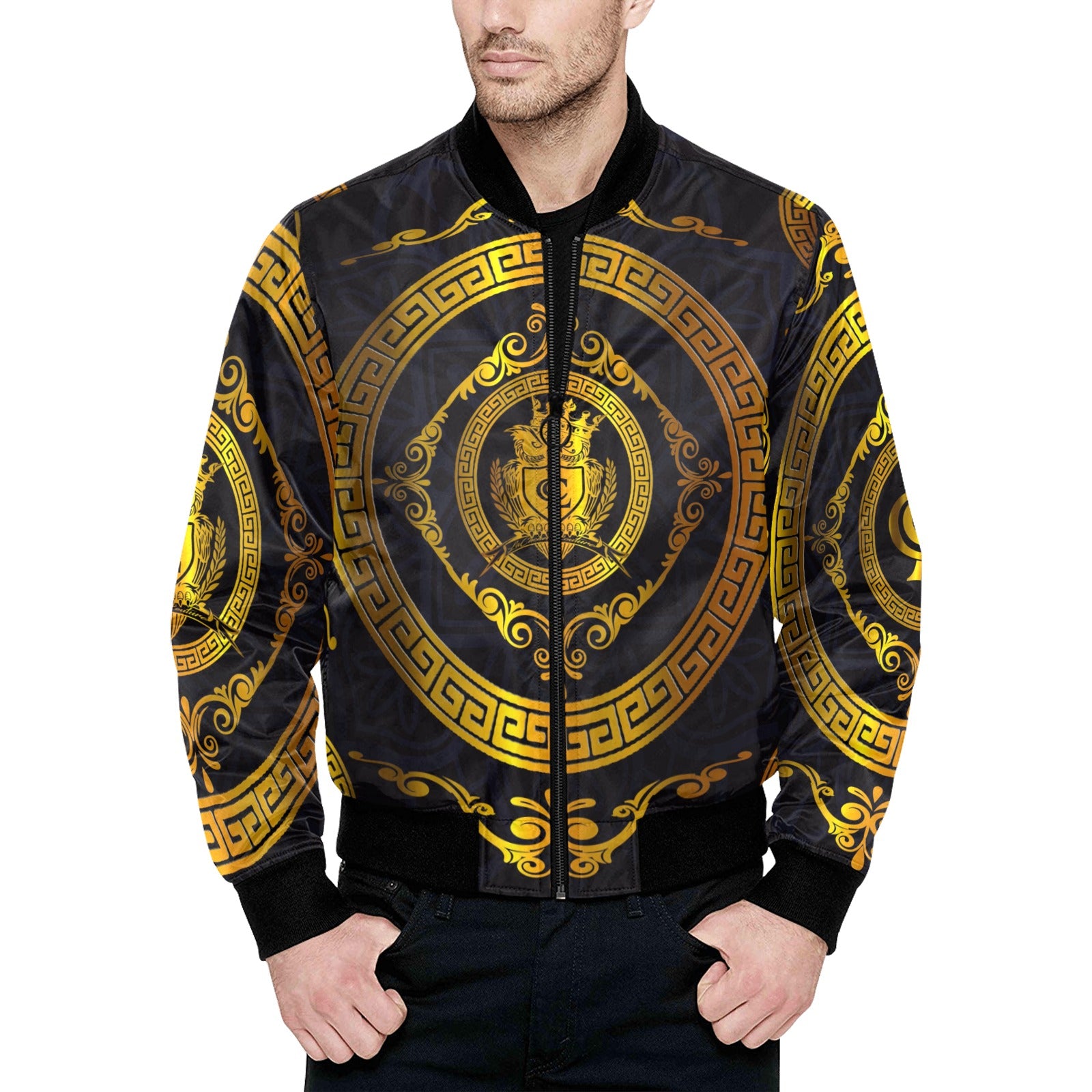 LCC RICH Quilted Bomber Jacket for Men