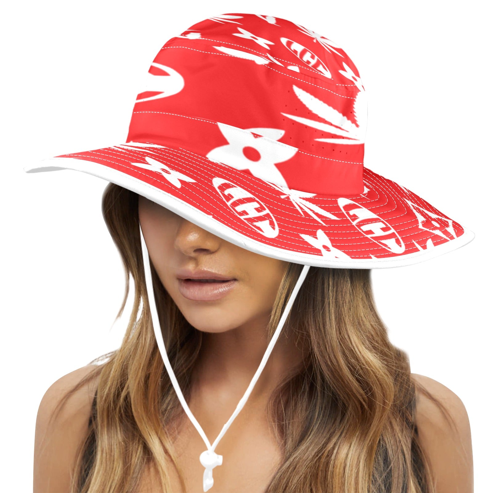GET HIGHER Wide Brim Bucket Hat