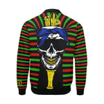 RBG C SKULL All Over Print Bomber Jacket for Men
