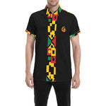 KENTE BUTAN Men's All Over Print Short Sleeve Shirt