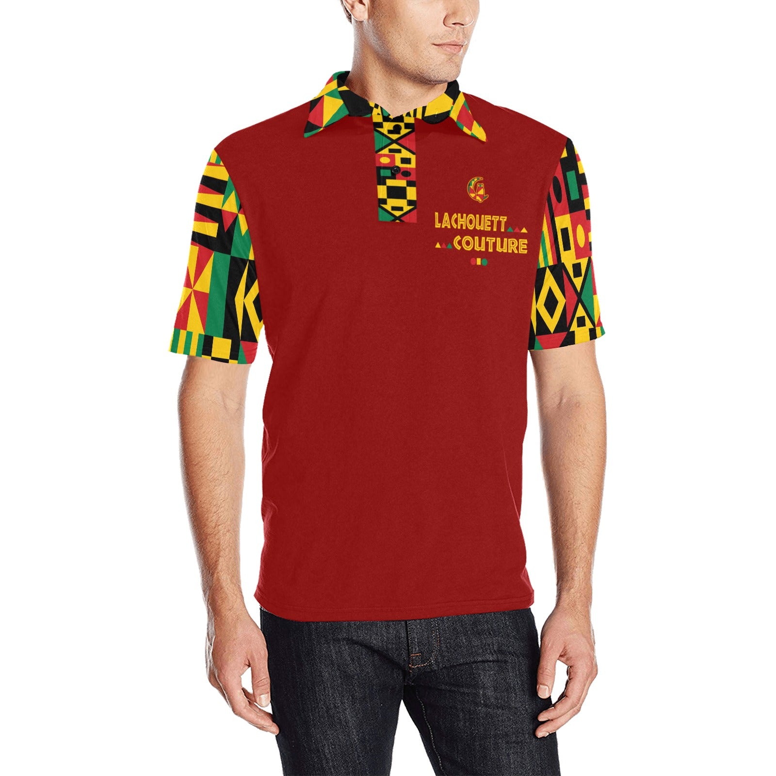KENTE BUTAN Men's Polo Shirt