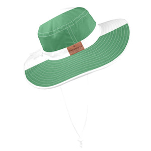 NIGERIA FLAG Wide Brim Bucket Hat