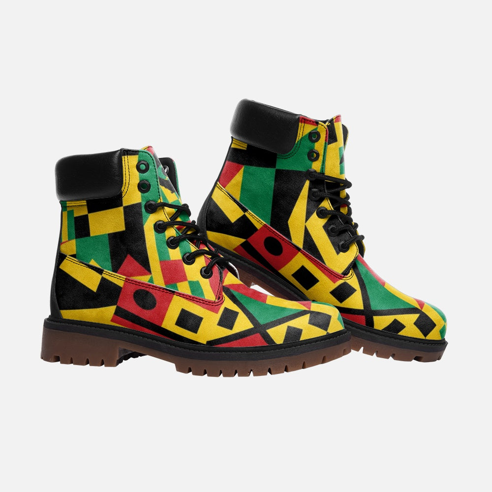 KENTE BUTAN Casual Leather boots TB