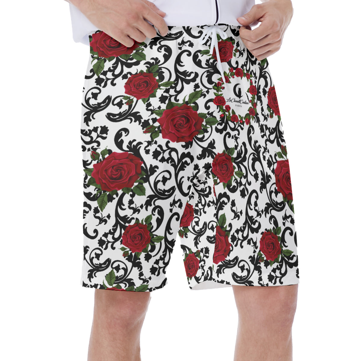 RED ROSES Beach Pants