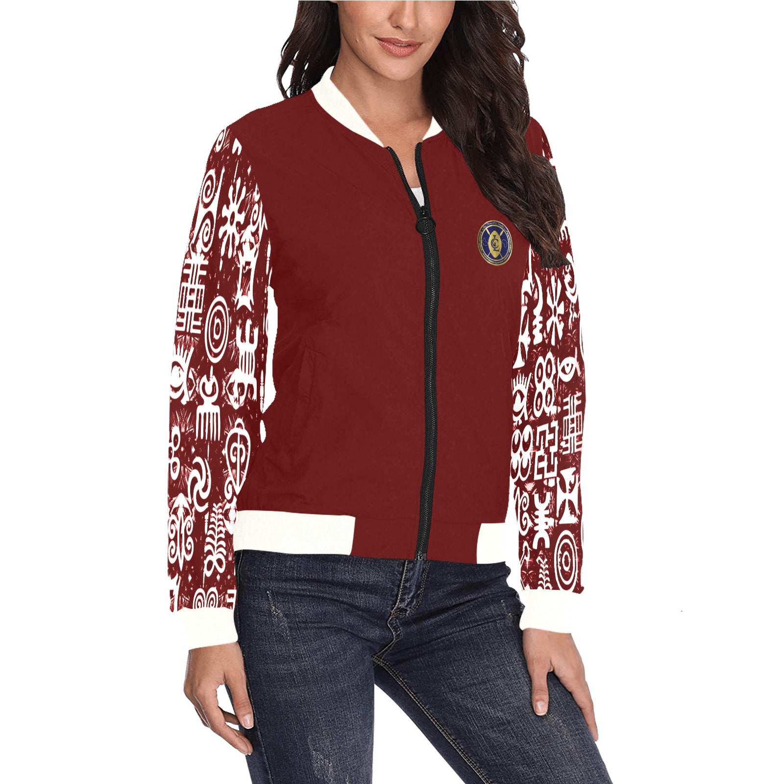 ADINKRA MX Bomber Jacket for Women