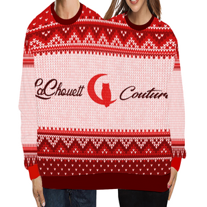 LCC Knitted RED Sweater Fashion Couple Sweatshirt