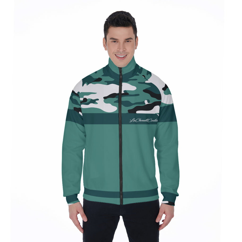 CAMOUFLAGE MORPH Stand Collar Jacket