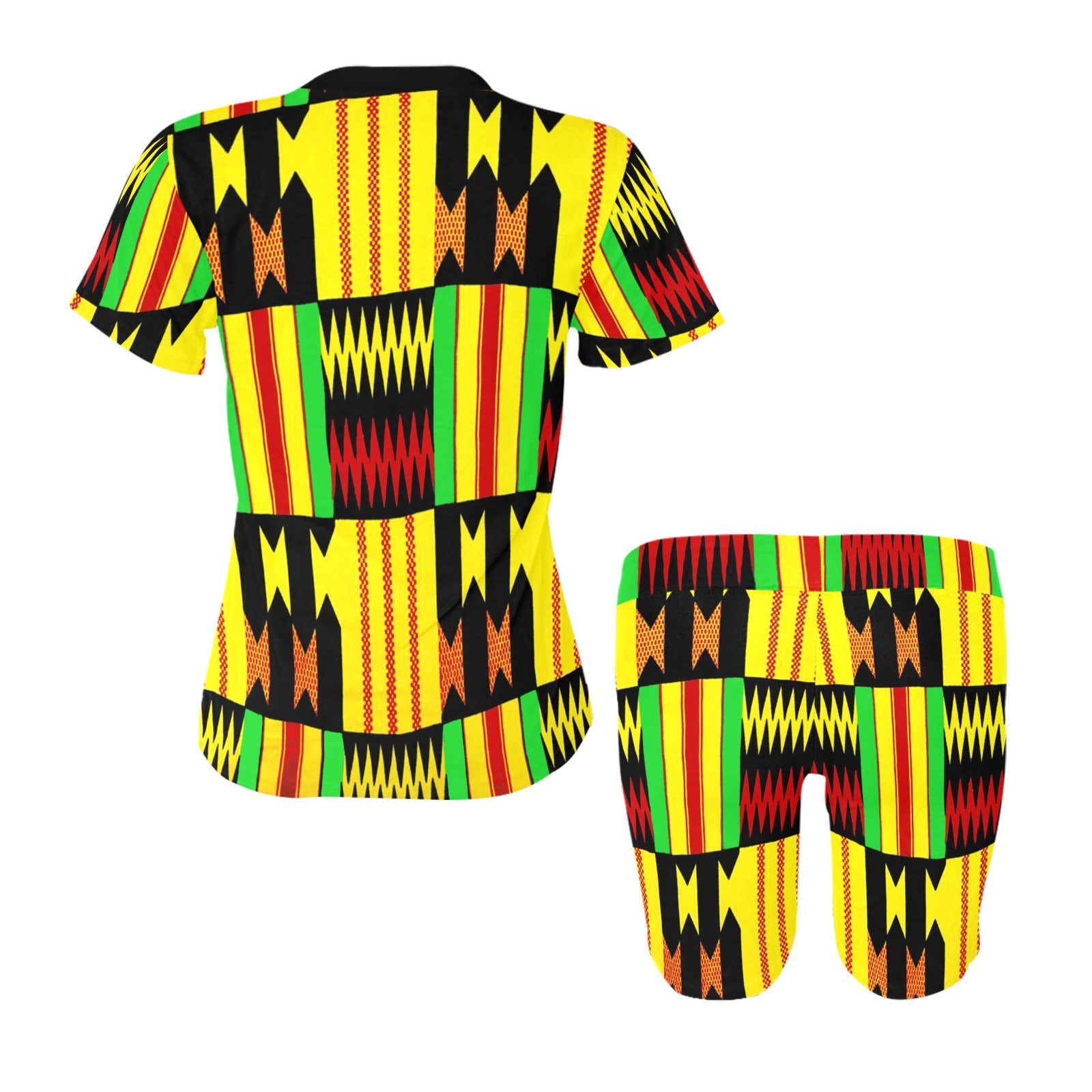 KENTE FARI Women's Short Yoga Set