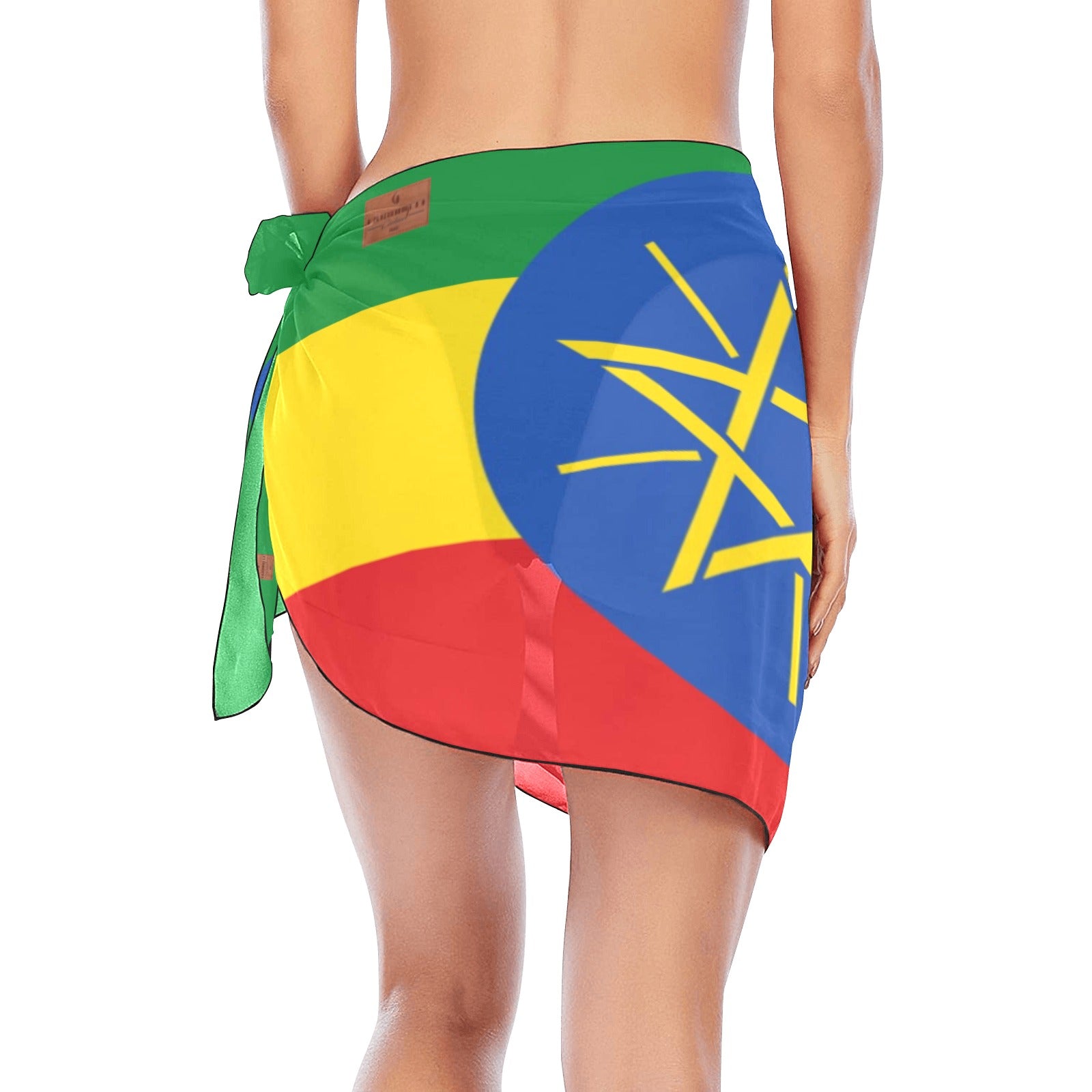 ETHIOPIA FLAG Beach Sarong Wrap