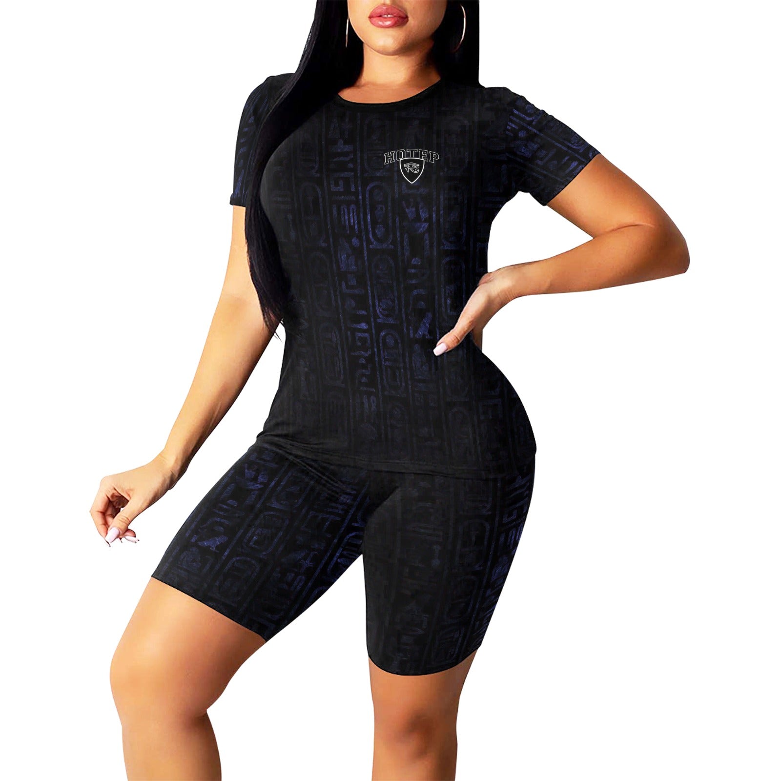 HOTEP EYES Women's Short Yoga Set