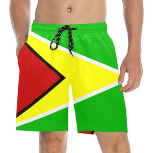 DIASPORA ENG/DUTCH Men's Mid-Length Beach Shorts