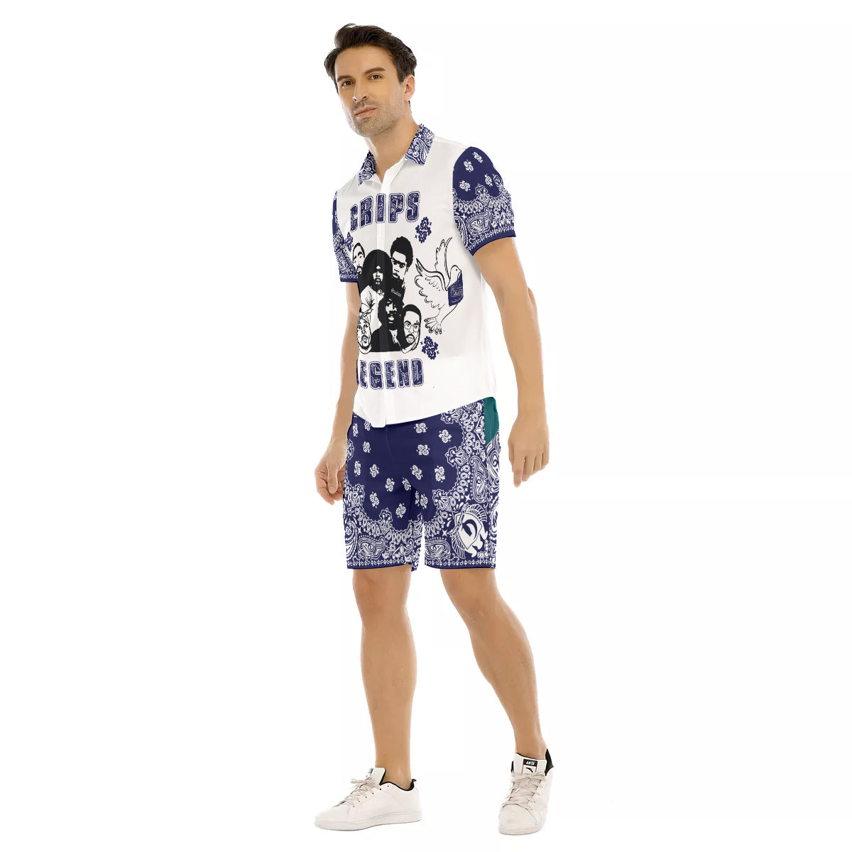 CRIP LEGEND Men's Short Sleeve Shirt Sets