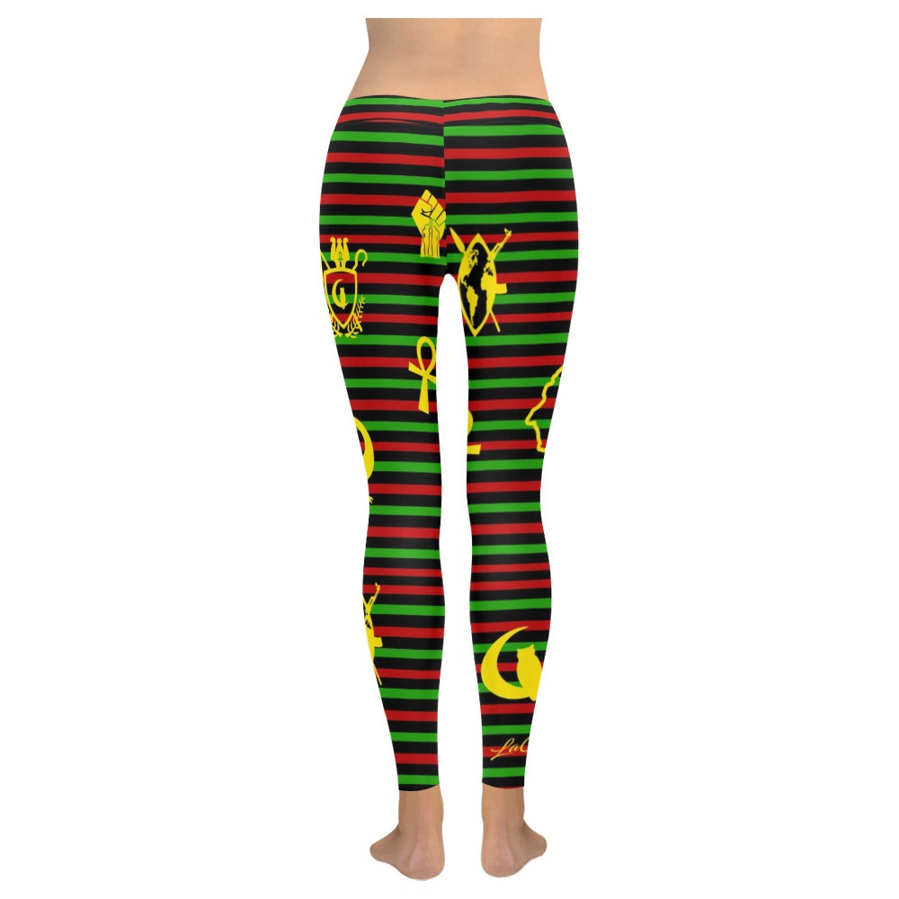 RBG SKULL Low Rise Leggings (Invisible Stitch) (Model L05)