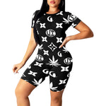 LCC WEEDY Women's Short Yoga Set
