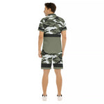 CAMOUFLAGE BLACC Men's Short Sleeve Shirt Sets