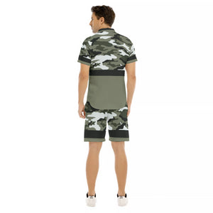CAMOUFLAGE BLACC Men's Short Sleeve Shirt Sets