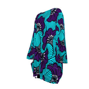 AFRIKA FLOWER  Women's Loose Crew Neck shirt