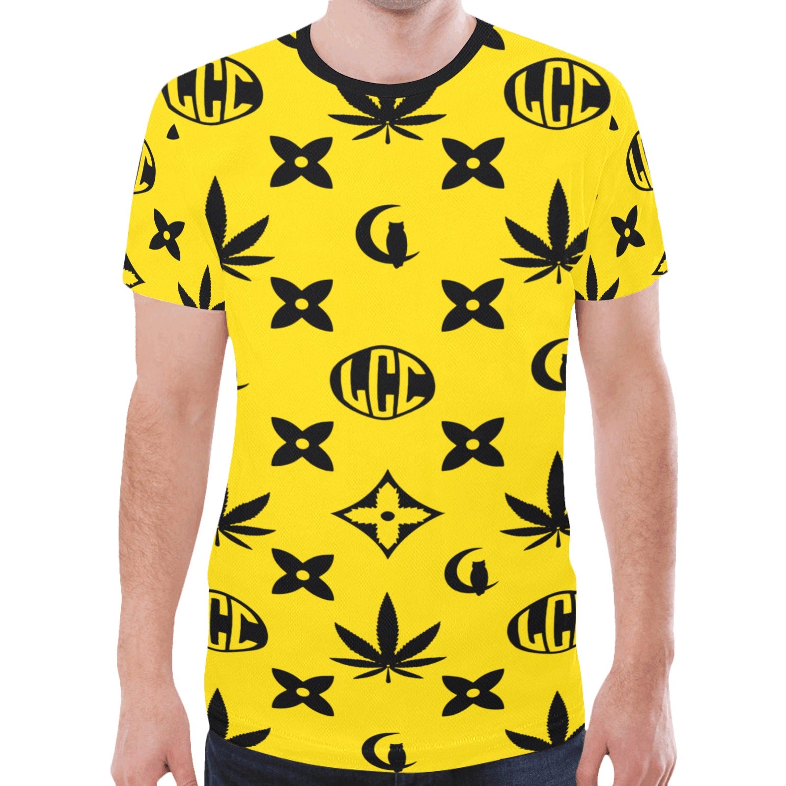 LCC WEEDY COLORS New All Over Print T-shirt for Men