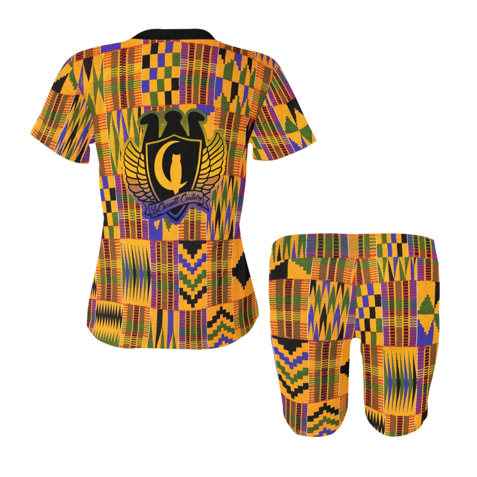 KENTE ATEF CROWN Women's Short Yoga Set