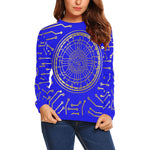 CRYPTO KMT All Over Print Crewneck Sweatshirt for Women
