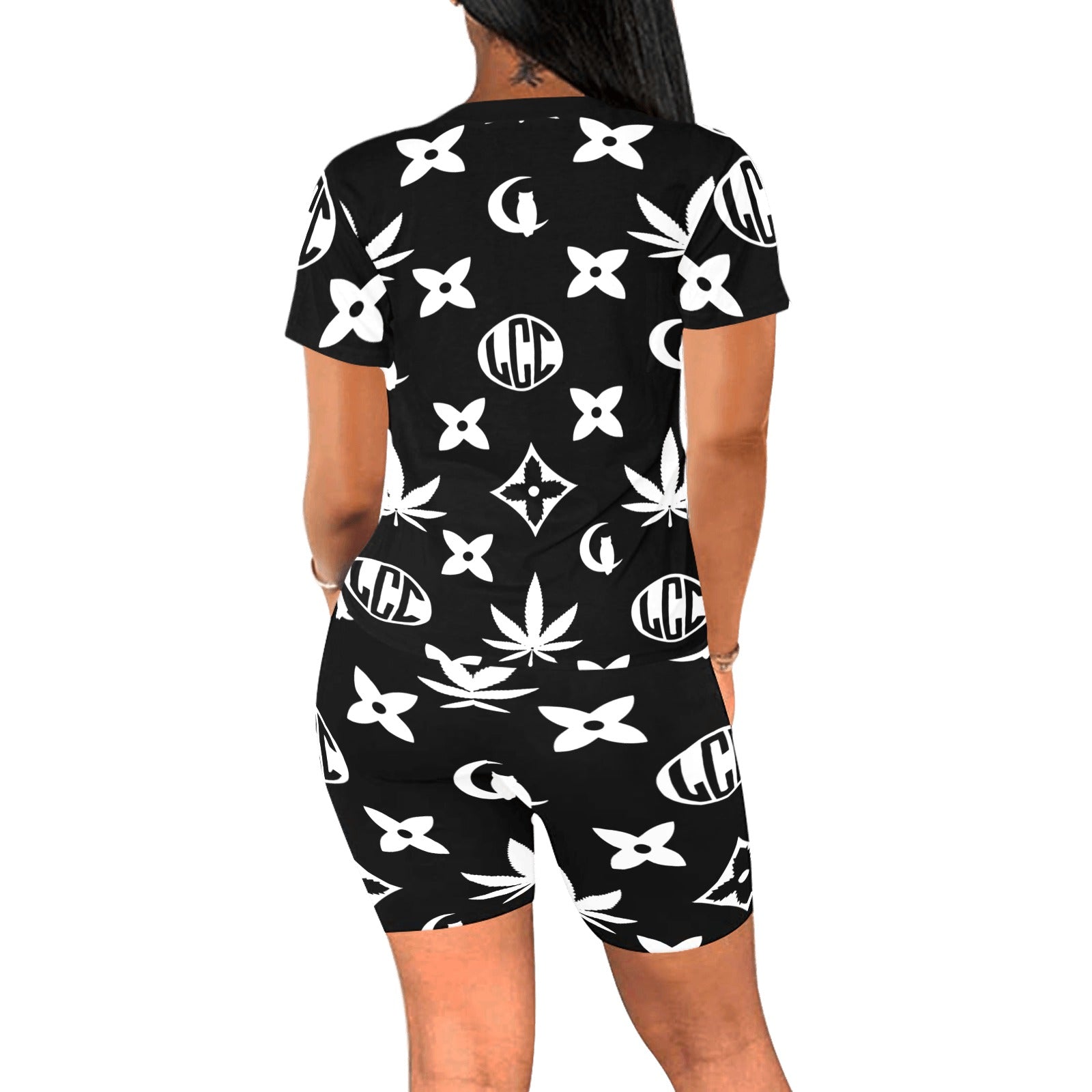 LCC WEEDY COLORS Women's Short Yoga Set