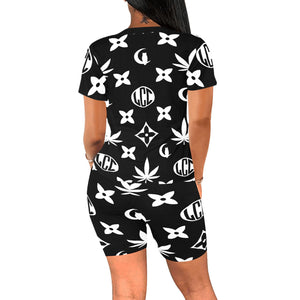 LCC WEEDY COLORS Women's Short Yoga Set