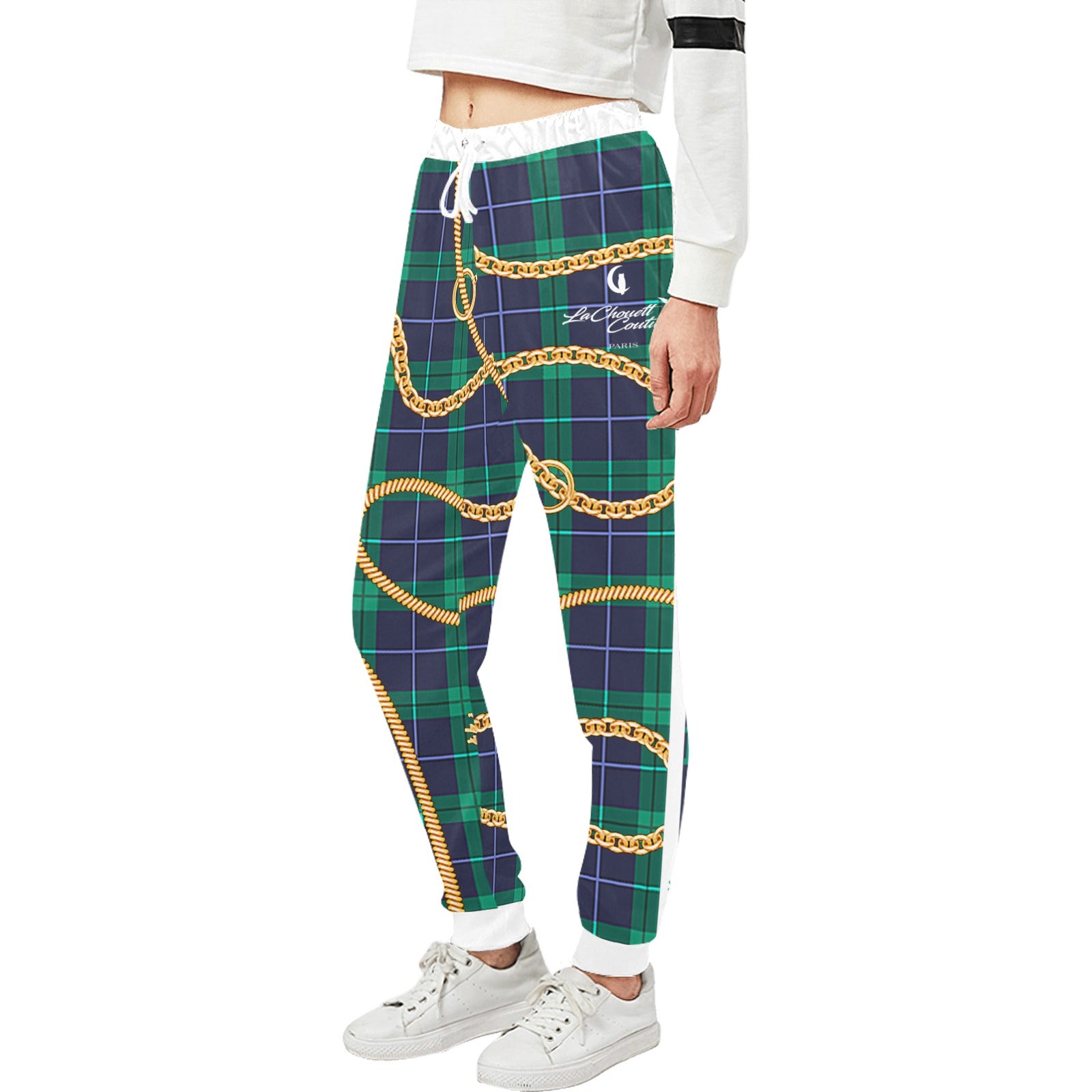 PLAID IN GOLD Unisex All Over Print Sweatpants