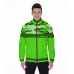 CAMOUFLAGE GREENFLUO Stand Collar Jacket