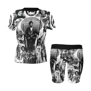 BLACC PANTHER PARTY Women's Short Yoga Set