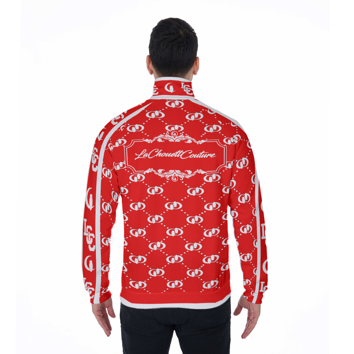 EXCELLENCE RED Stand Collar Jacket