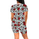 RED ROSES Women's Short Yoga Set