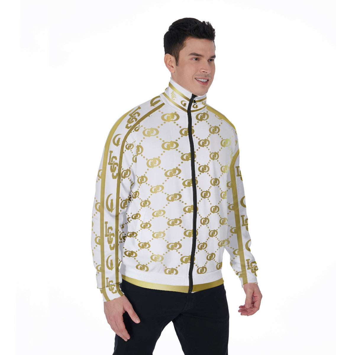 EXCELLENCE GLDWHT Stand Collar Jacket