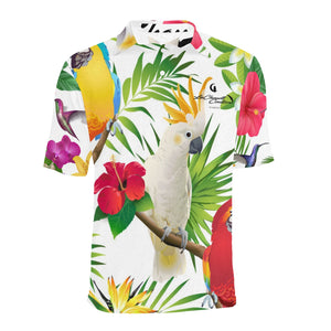 EXOTIC STYLE Men's All Over Print Polo Shirt