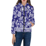 BANDANA PAISLEY Women's Padded Hooded Jacket