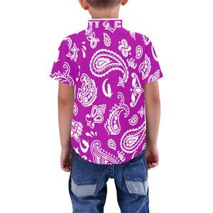 BANDANA PAISLEY Boys' All Over Print Short Sleeve Shirt