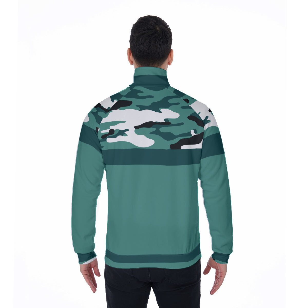 CAMOUFLAGE MORPH Stand Collar Jacket