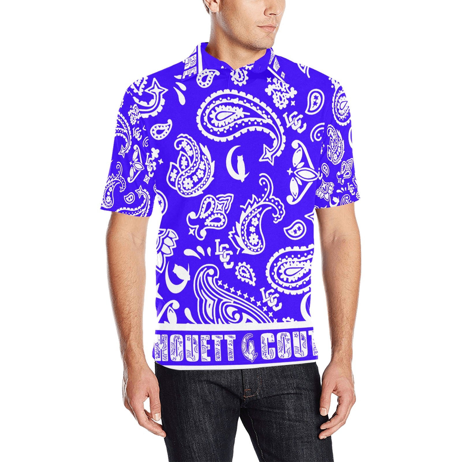 BANDANA PAISLEY All Over Print Polo Shirt