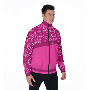 BANDANA VIRAL PINKISH Stand Collar Jacket