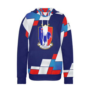 FRANCE Women's Long Sleeve Fleece Hoodie