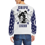 CRIP LEGEND Men's Rib Cuff Crew Neck Sweatshirt