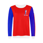 WESTSIDE Women's Rib Cuff Crew Neck Sweatshirt