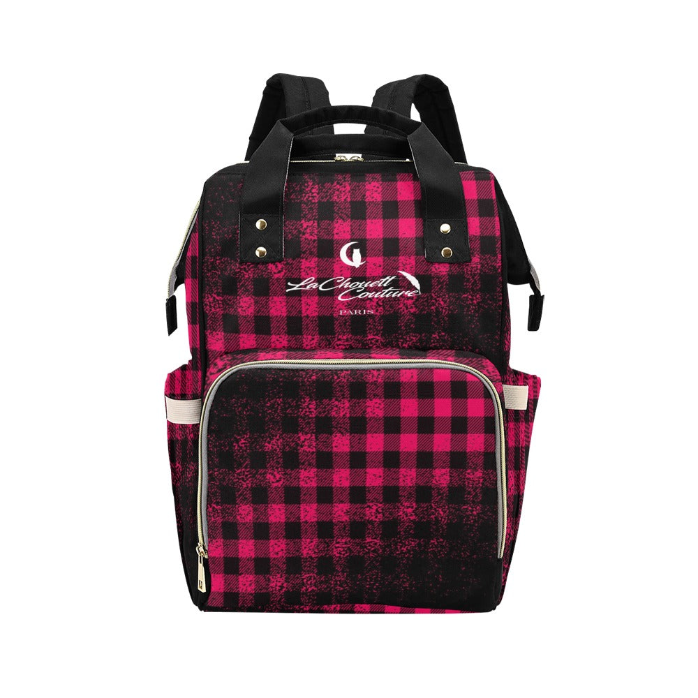 DUSTY PLAID Multi-Function Diaper Backpack