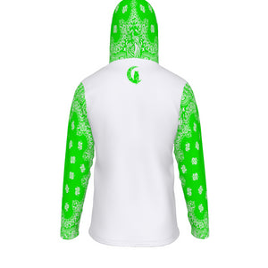 BANDANA GREEN Unisex Pullover Hoodie With Mask