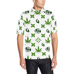 LCC WEEDY COLORS Men's All Over Print Polo Shirt